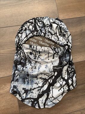 BlackStrap Balaclava Wrap in Blue and White Splatter